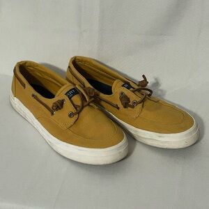 Sperry Top-Sider STS84645 Deck Boat Shoes Mustard Color USA Women's Size 8